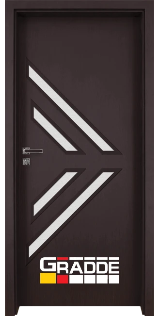 Врата за интериора - Gradde Paragon Glas 3-4, цвят Рибейра