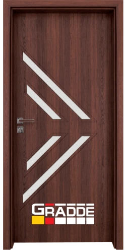 Врата за интериора - Gradde Paragon Glas 3-4, цвят Шведски дъб