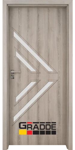 Врата за интериора - Gradde Paragon Glas 3-4, цвят Вералинга