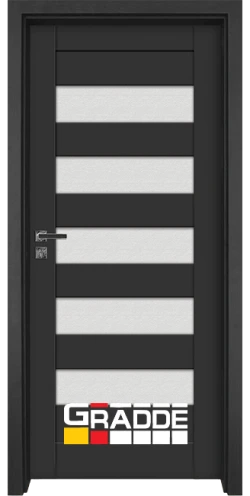 Интериорна врата Gradde, модел Aaven Glas, цвят Антрацит мат