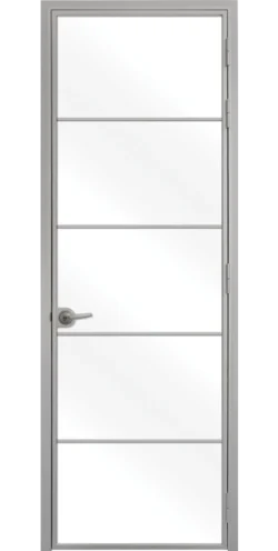 Стъклена Интериорна Врата Lusso L-6 Сив Мат