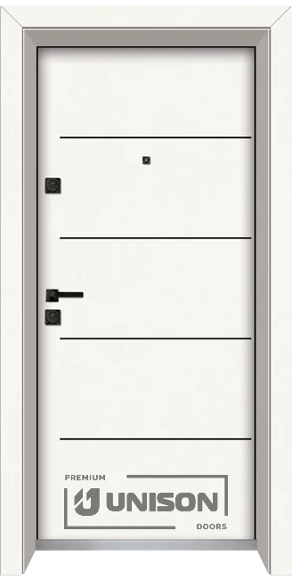 Входна вратa Unison Laminor L-107, Класическо Бяло